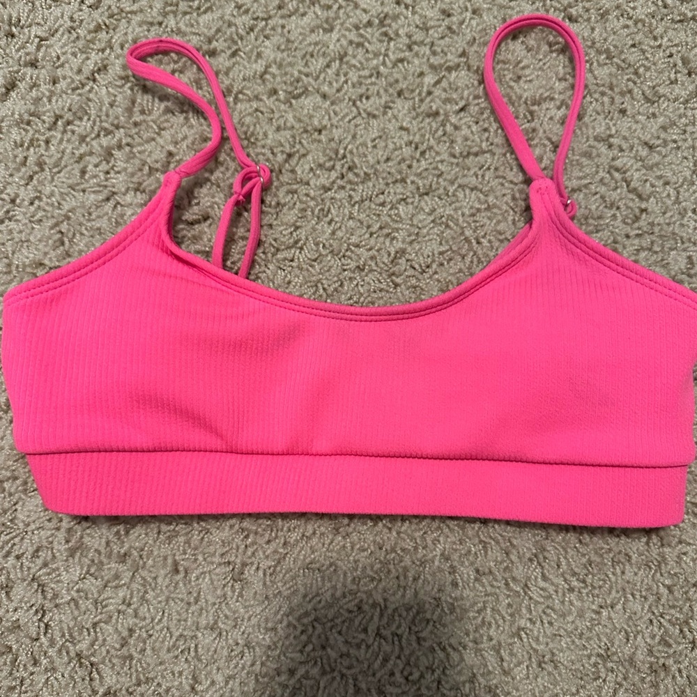 Pink swim suit top